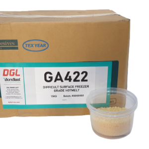 GA422 – Difficult Surface Freezer Grade Hotmelt (Fast Setting)